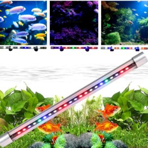 KickAt Submersible Colour Changing LED Light for Aquarium Fish Tank(t 30 changing) upto 2.5ft tank