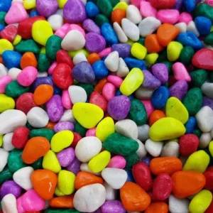 KickAt Colored Decorative Multicolor Stones for Home, Outdoor Decoration, Aquarium, Fish Tank, etc 1kg