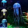 KickAt Artificial Silicone Floating Jellyfish Ornament Decor for Aquarium Fish Tank