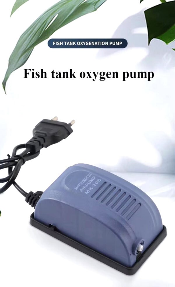 Oxygen of Fish Tank with pipe and stone