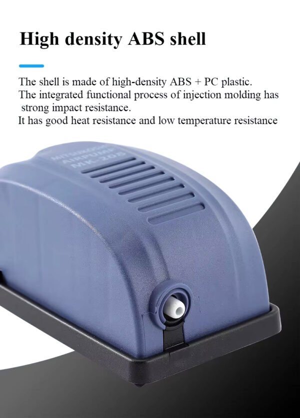 KickAt Single Outlet Aquarium Oxygen Air Pump for Air Bubble and Oxygen of Fish Tank with pipe and stone